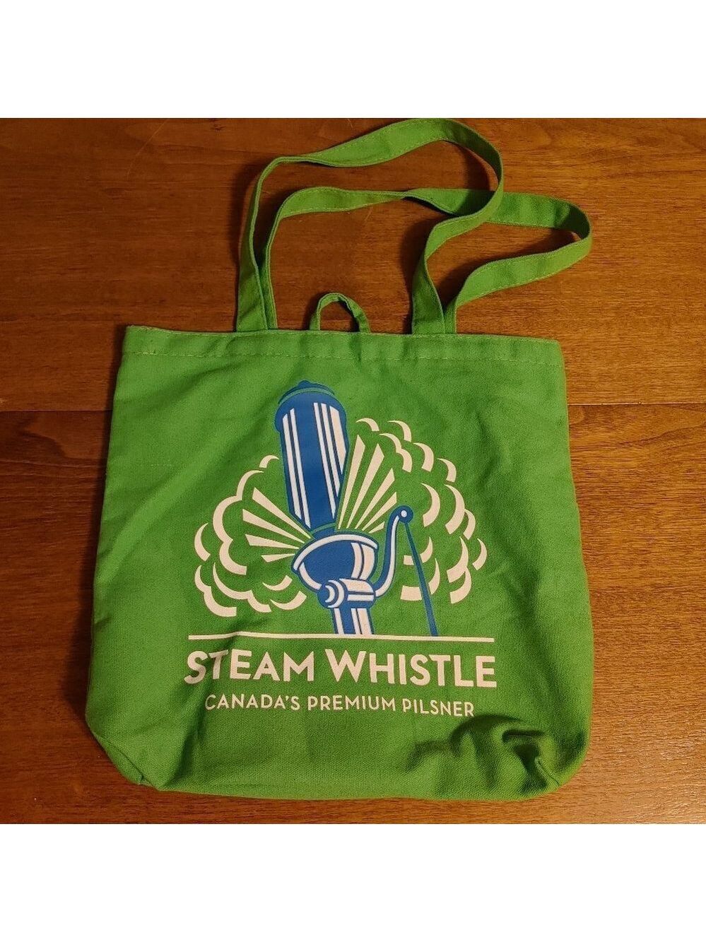 ATTRACTIVE Steam Whistle Beer Fabric Tote Bag STEAMWHISTLE Canada's Premium Pils